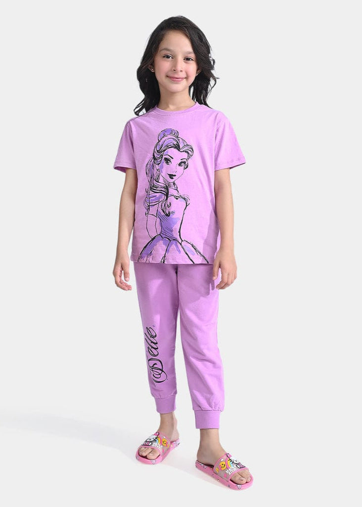 Trendy Pink trouser and Barbie vibes Printed shirt set
