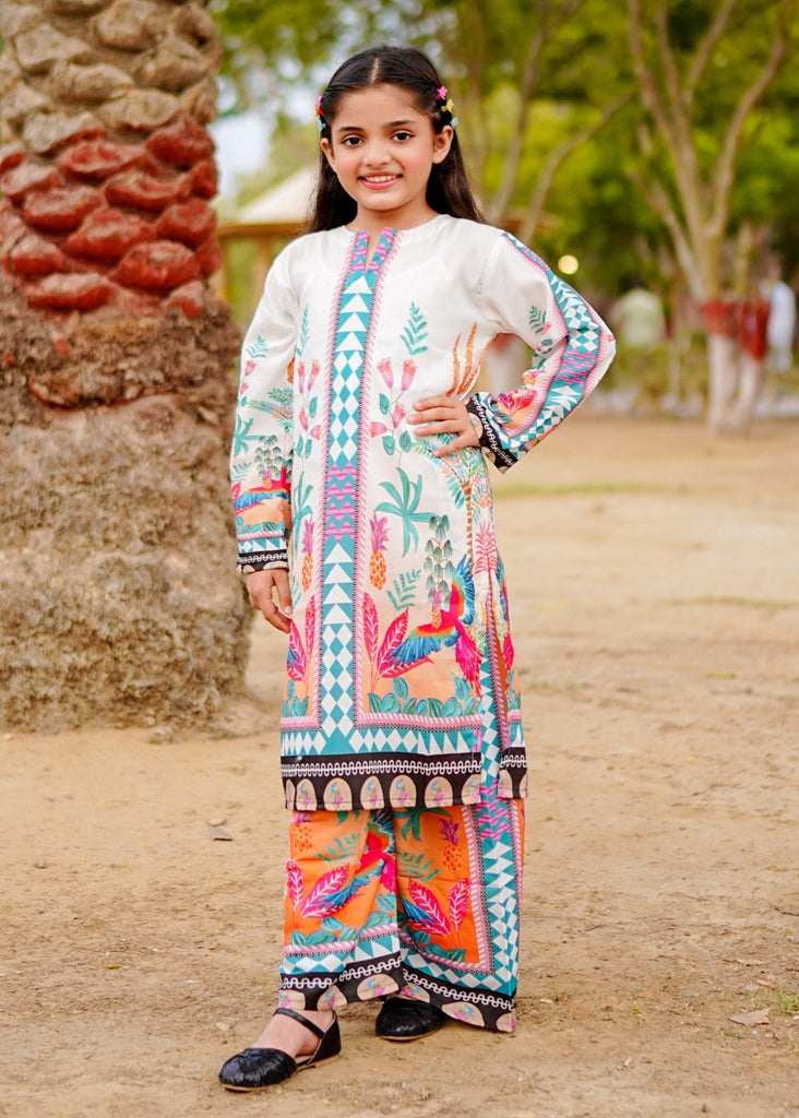 Neo Flora Co-Ord Set (Premium Khaddar Mid - Season Fabric)