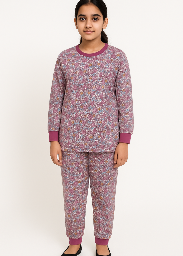 Purple Dot Fleece Tracksuit