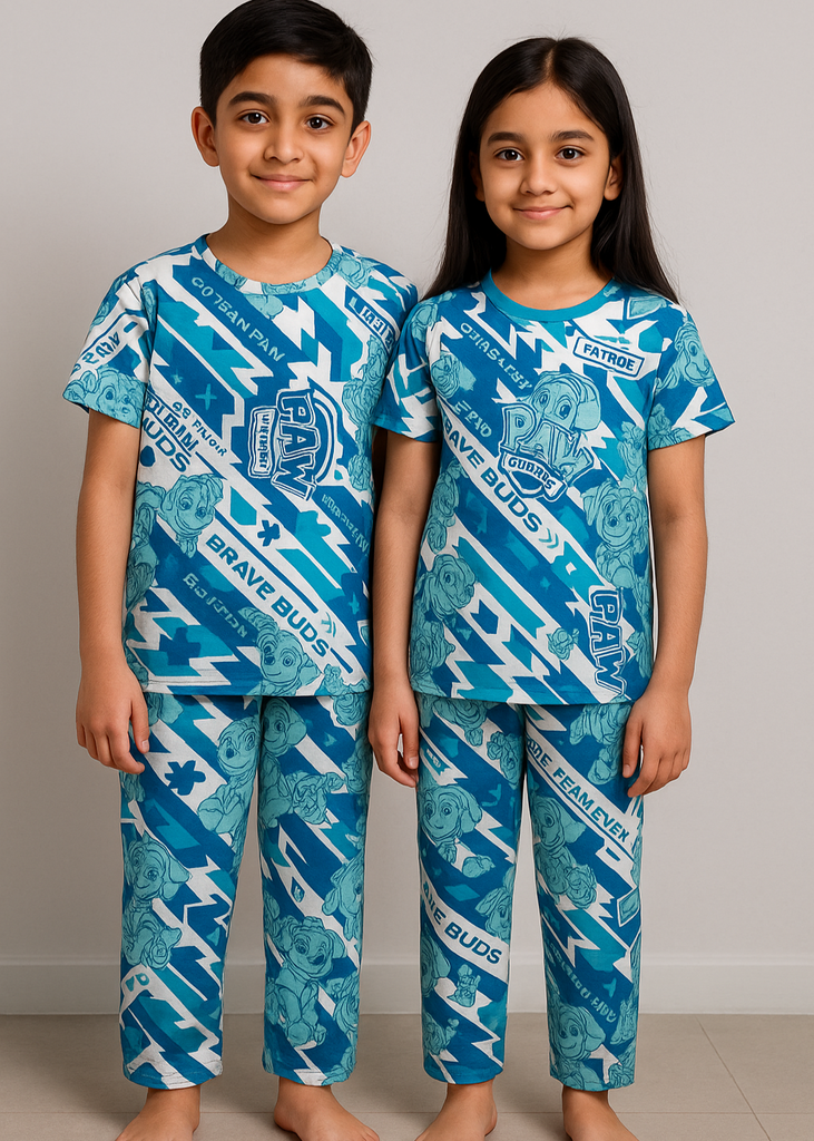Paw Patrol Printed Unisex Kids Night Suit