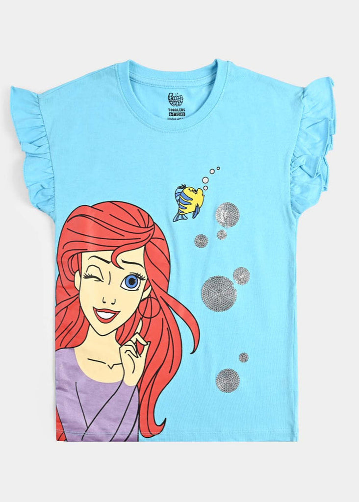 Girls Cotton Jersey T-Shirt H/S Mermaid