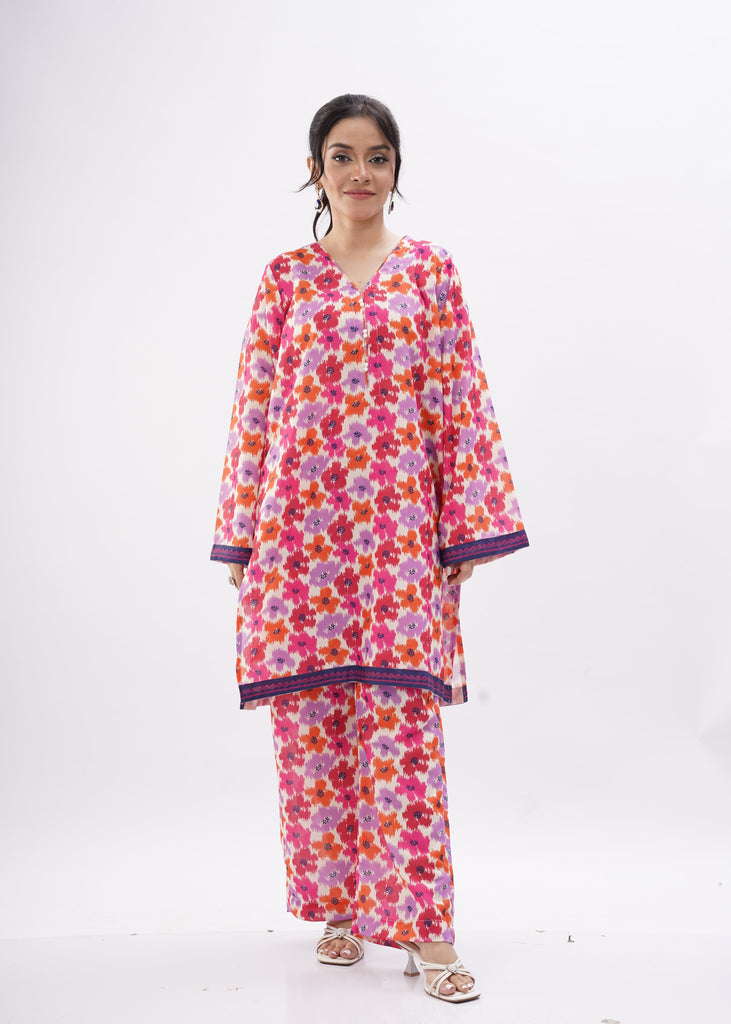 Bloom Vibes Co-Ord Set – Vibrant Floral Fusion