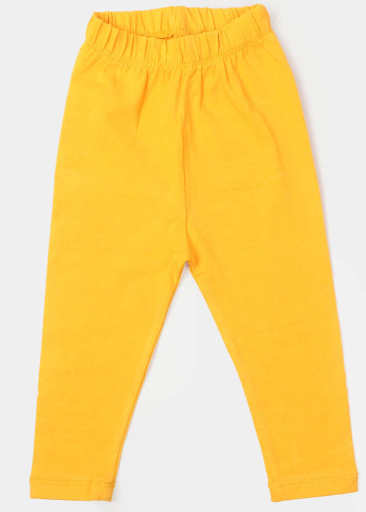 Girls Lycra Jersey Tights Basic-C.Yellow