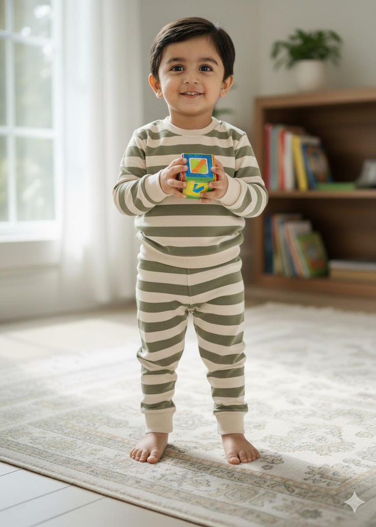 PREMUM iMPORTED Light Green Stripes Track suit