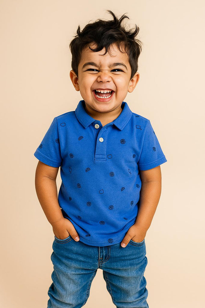 BOYS SINGLE PIQUE T-SHIRT FRUIT SHAPE