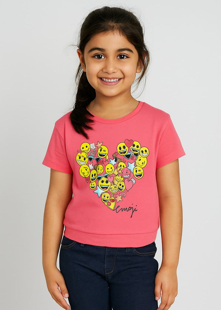 Girl-Emoji T-Shirt - (Imported Material)