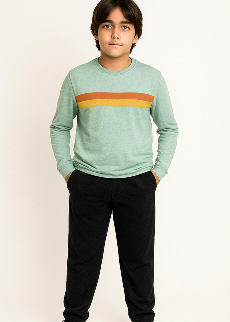 Boys Jet Black Jogger Pants  with Back Pocket ( Imported Material)