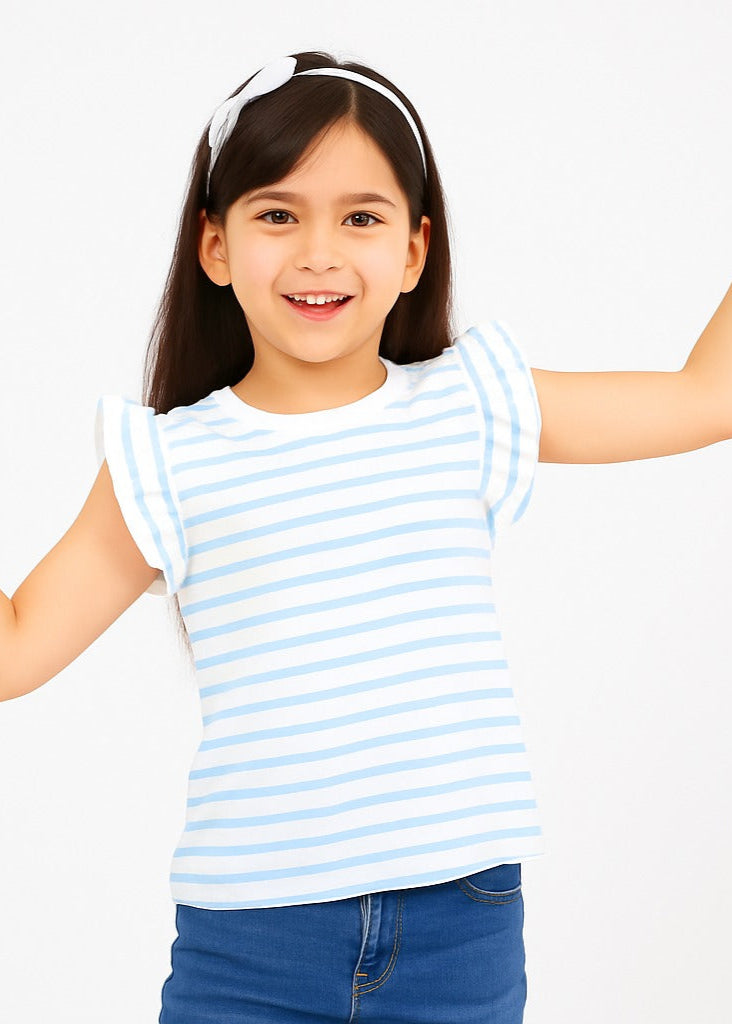 Girl-"Growing Friends Daisy Graphic T-Shirt – Lavender (Imported Material)