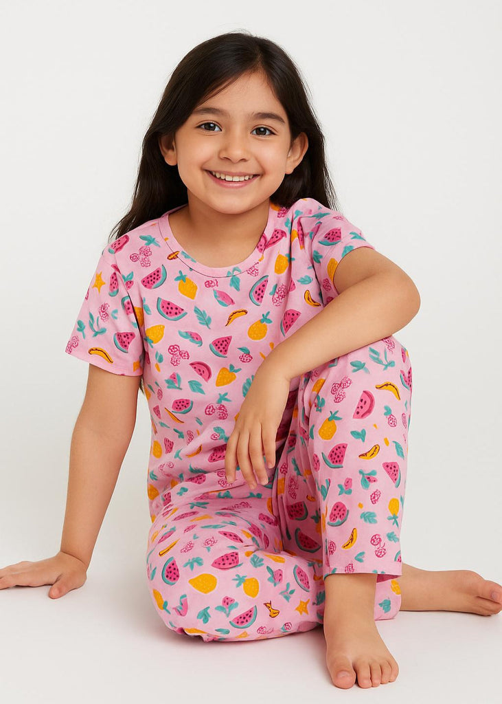 Fruit Fiesta – Vibrant Nightwear for Happy Girls