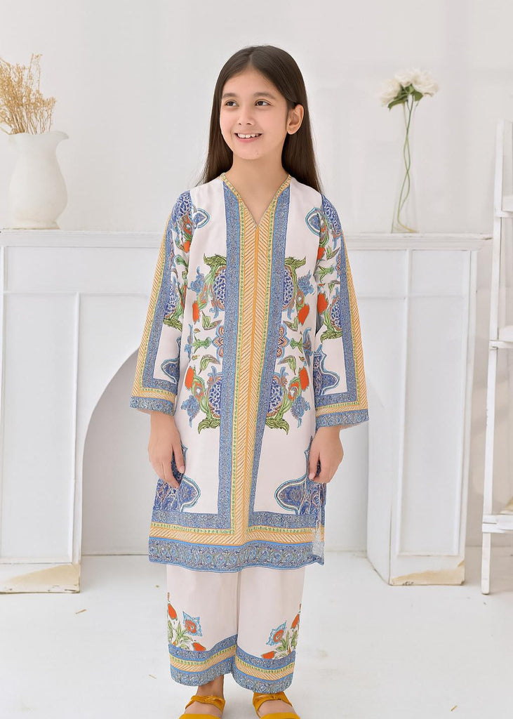 2-Piece Elegant Pastel Print Edition Co-Ord Set