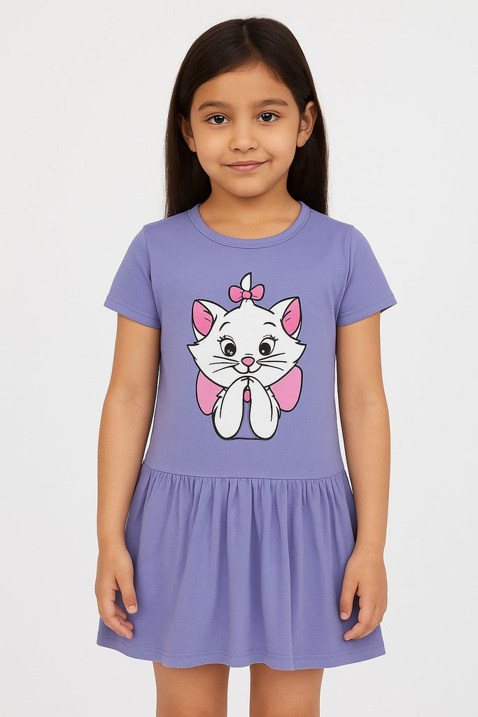 "Cute Kitty Bow Frock Tee