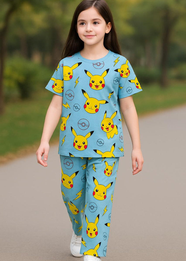 Pikachu Printed Kids Night Suit