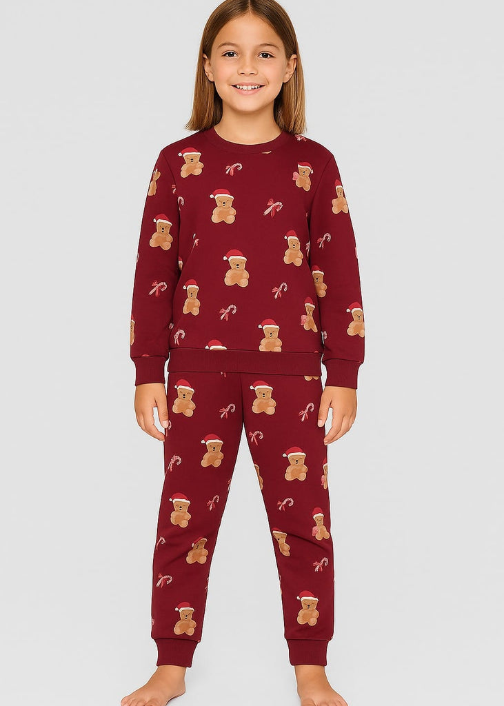 Premium Imported Mahroon Teddy bear Track suit