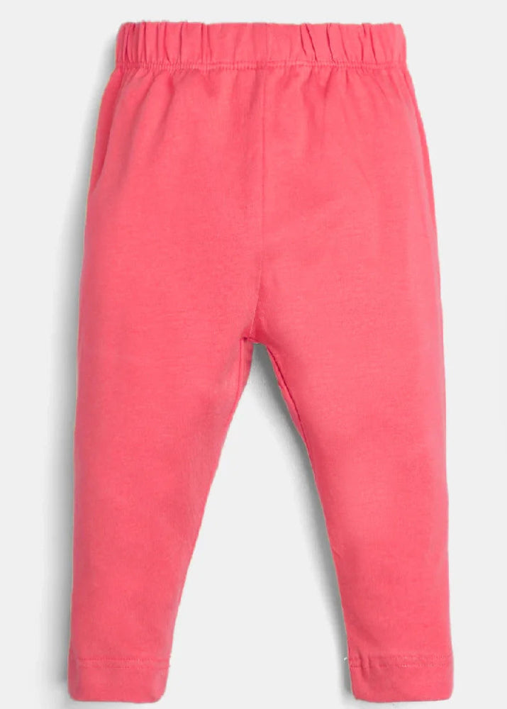 Girls Lycra Jersey Tights Basic-P.Pink
