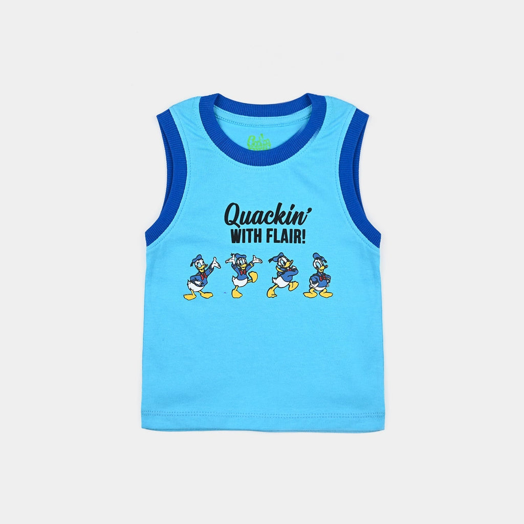 Infant Boys Cotton Jersey Sando Quackin