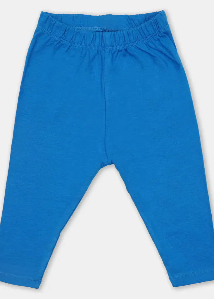 Girls Lycra Jersey Tights Basic-B. Blue